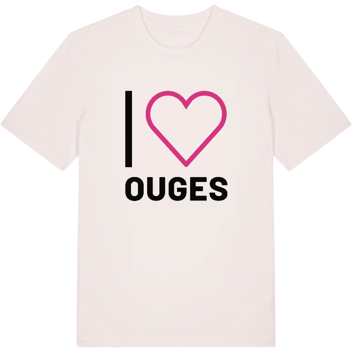 Jag älskar Ouges t-shirt stort tryck – t-shirt från PinShirt