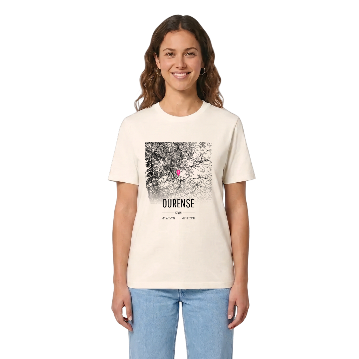 Ourense karta t-shirt – t-shirt från PinShirt