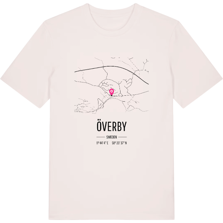 Överby karta t-shirt – t-shirt från PinShirt