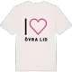 Jag älskar Övra Lid t-shirt stort tryck
