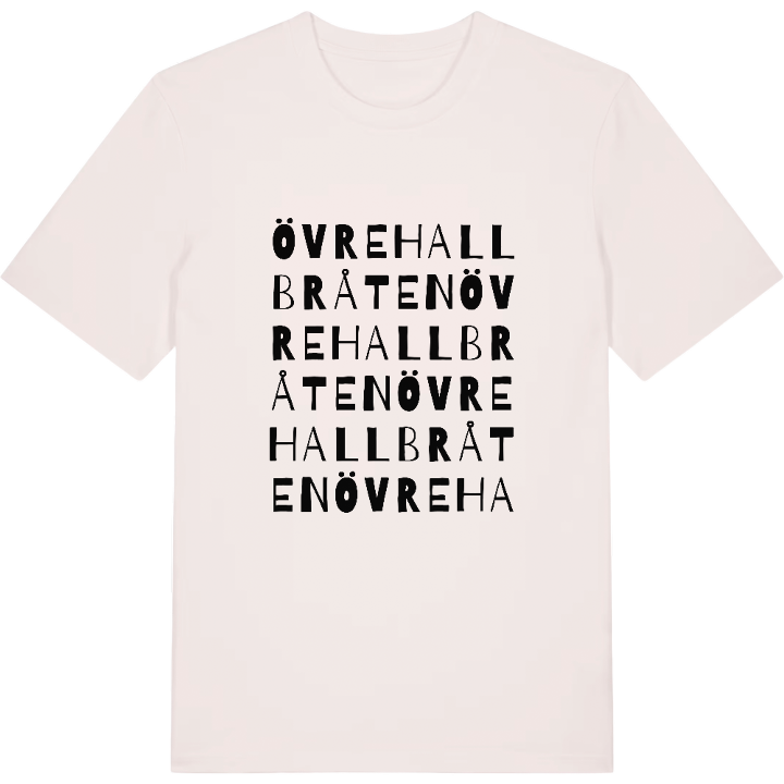 Övre Hallbråten ordlek t-shirt – t-shirt från PinShirt