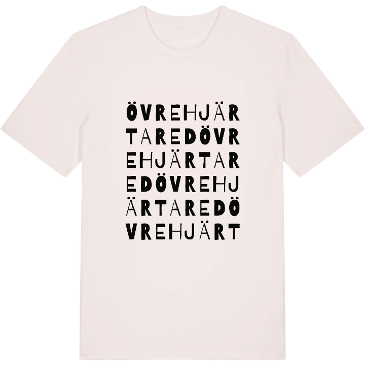 Övre Hjärtared ordlek t-shirt – t-shirt från PinShirt
