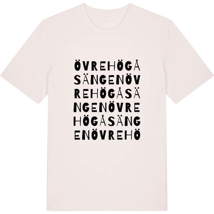 Övre Högåsängen ordlek t-shirt – t-shirt från PinShirt