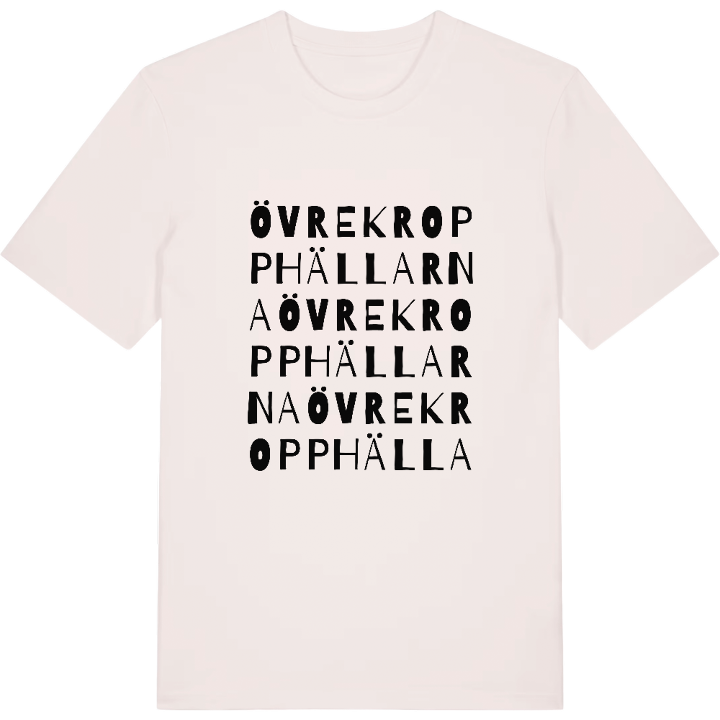 Övre Kropphällarna ordlek t-shirt – t-shirt från PinShirt