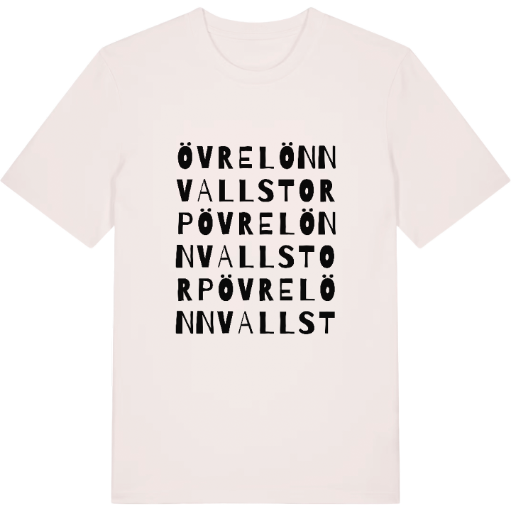 Övre Lönnvallstorp ordlek t-shirt – t-shirt från PinShirt