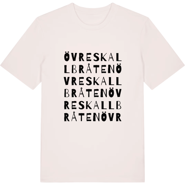 Övre Skallbråten ordlek t-shirt – t-shirt från PinShirt
