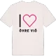 Jag älskar Övre Viö t-shirt stort tryck