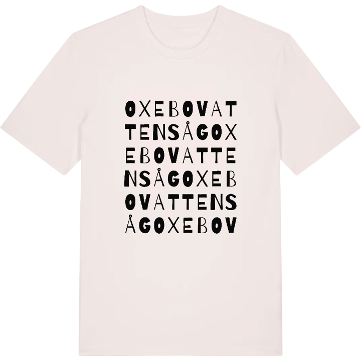 Oxebo vattensåg ordlek t-shirt – t-shirt från PinShirt
