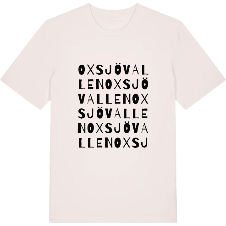Oxsjövallen ordlek t-shirt – t-shirt från PinShirt