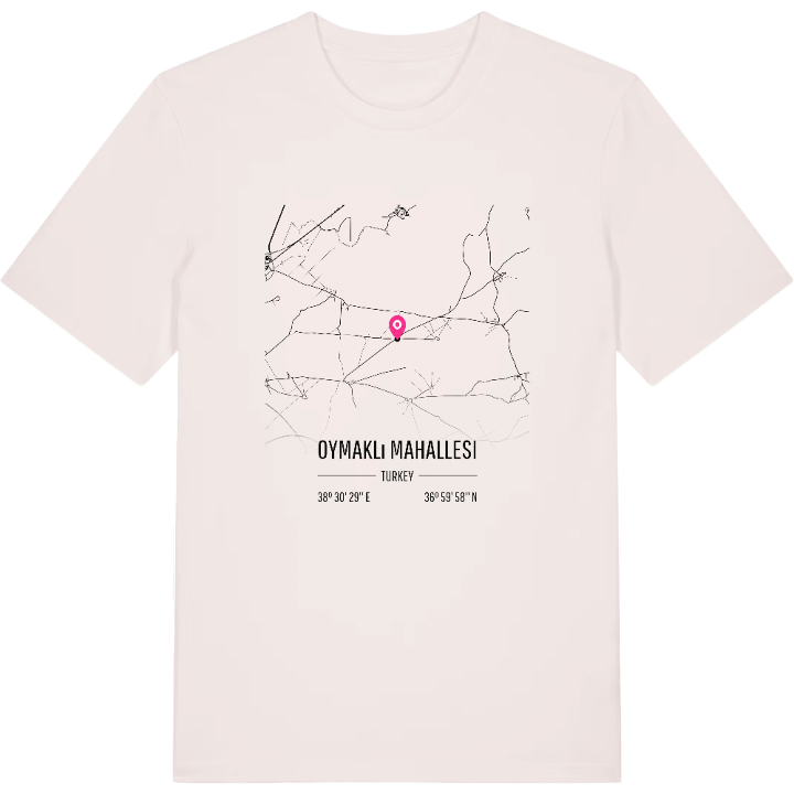 Oymaklı Mahallesi karta t-shirt – t-shirt från PinShirt