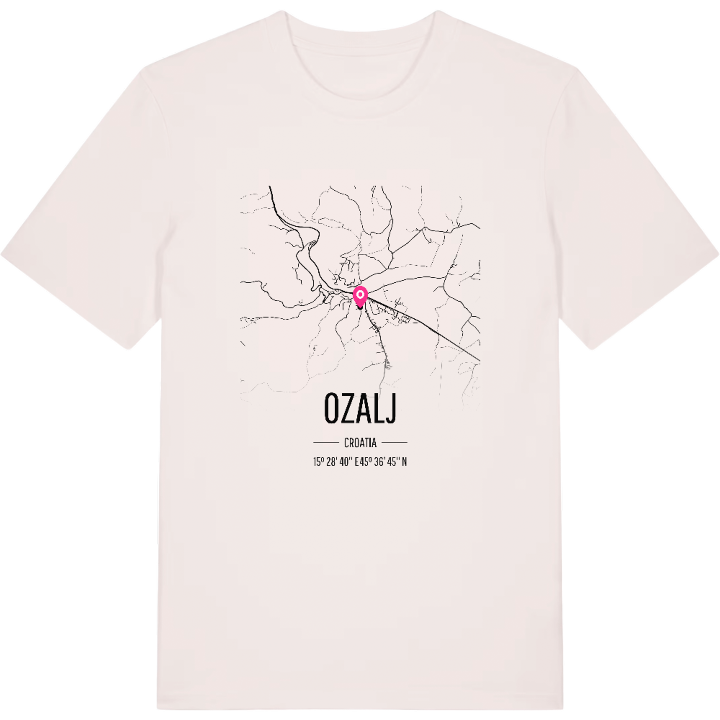 Ozalj karta t-shirt – t-shirt från PinShirt