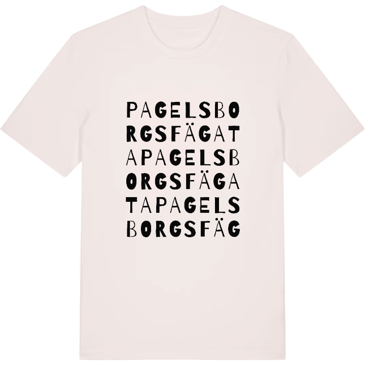 Pagelsborgs fägata ordlek t-shirt – t-shirt från PinShirt
