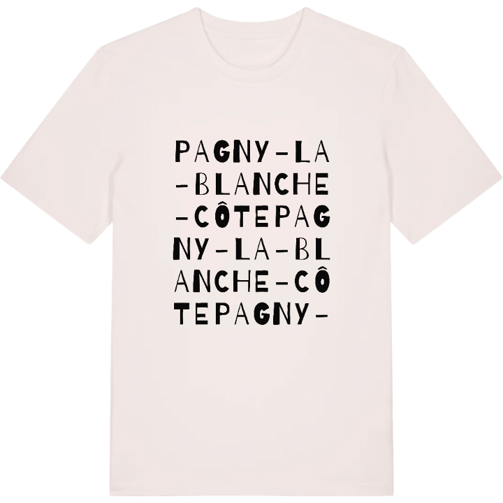 Pagny-la-Blanche-Côte ordlek t-shirt – t-shirt från PinShirt