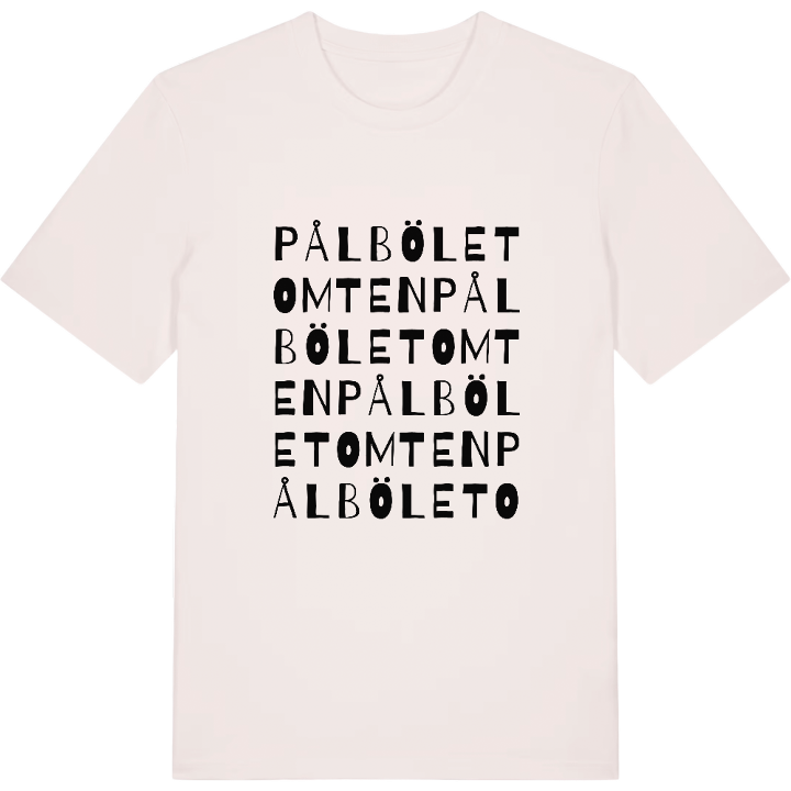 Pålböletomten ordlek t-shirt – t-shirt från PinShirt