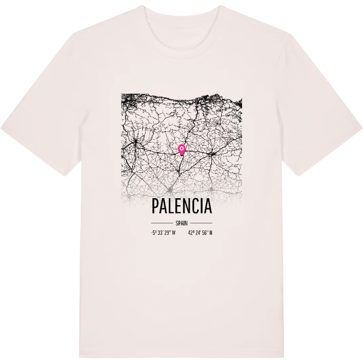 Palencia karta t-shirt – t-shirt från PinShirt