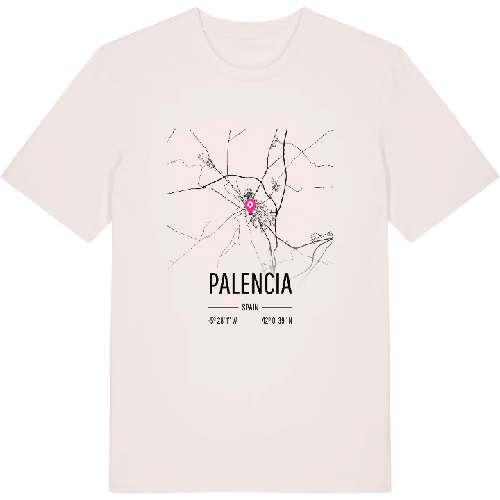 Palencia karta t-shirt – t-shirt från PinShirt