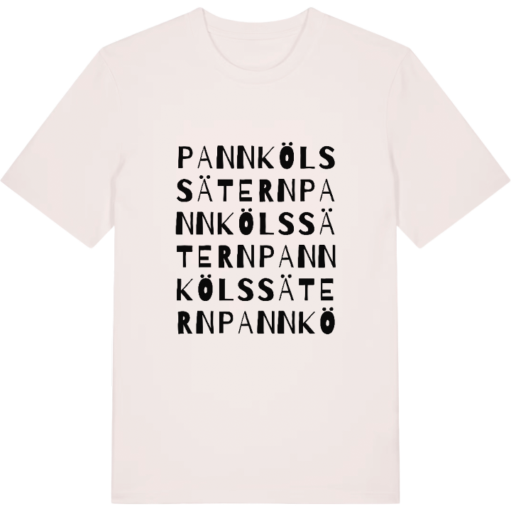 Pannkölssätern ordlek t-shirt – t-shirt från PinShirt