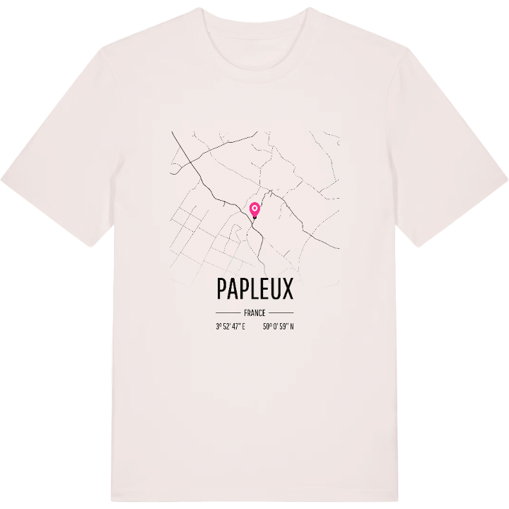 Papleux karta t-shirt – t-shirt från PinShirt