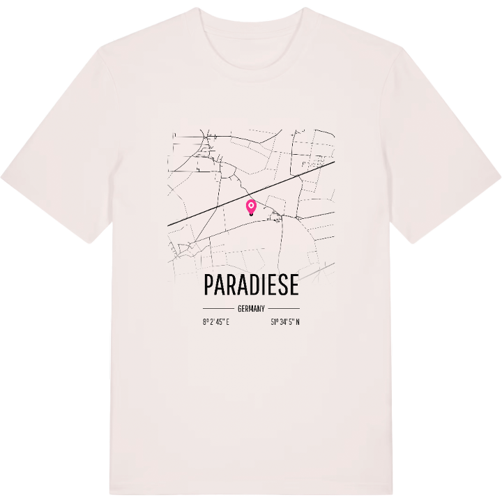 Paradiese karta t-shirt – t-shirt från PinShirt