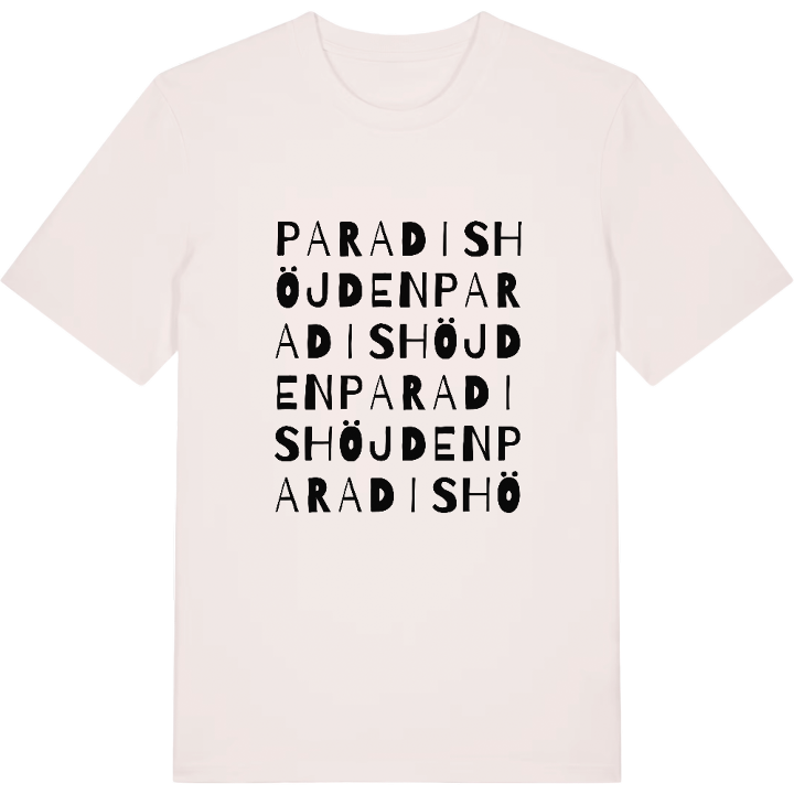 Paradishöjden ordlek t-shirt – t-shirt från PinShirt