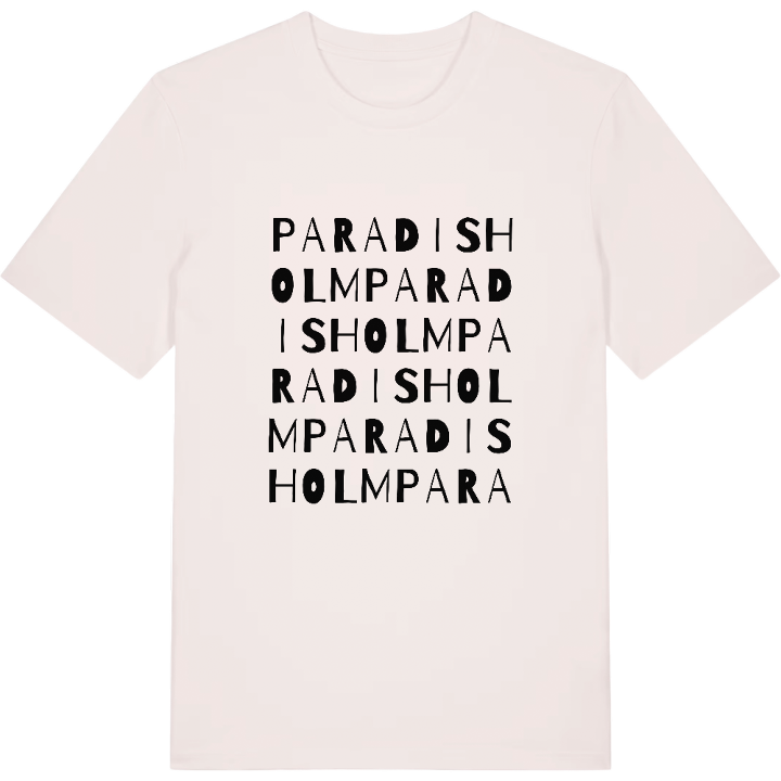 Paradisholm ordlek t-shirt – t-shirt från PinShirt