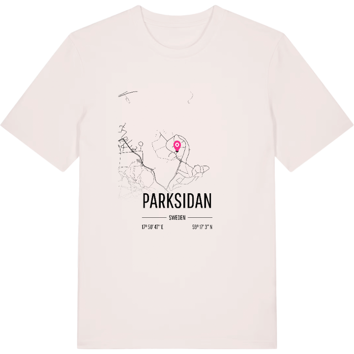Parksidan karta t-shirt – t-shirt från PinShirt