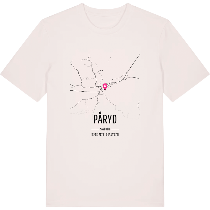 Påryd karta t-shirt – t-shirt från PinShirt