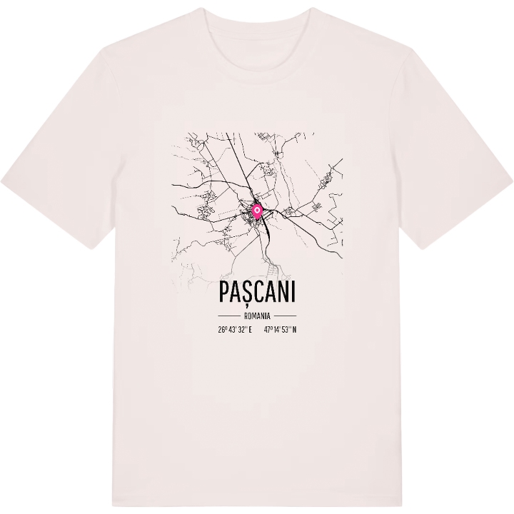 Pașcani karta t-shirt – t-shirt från PinShirt