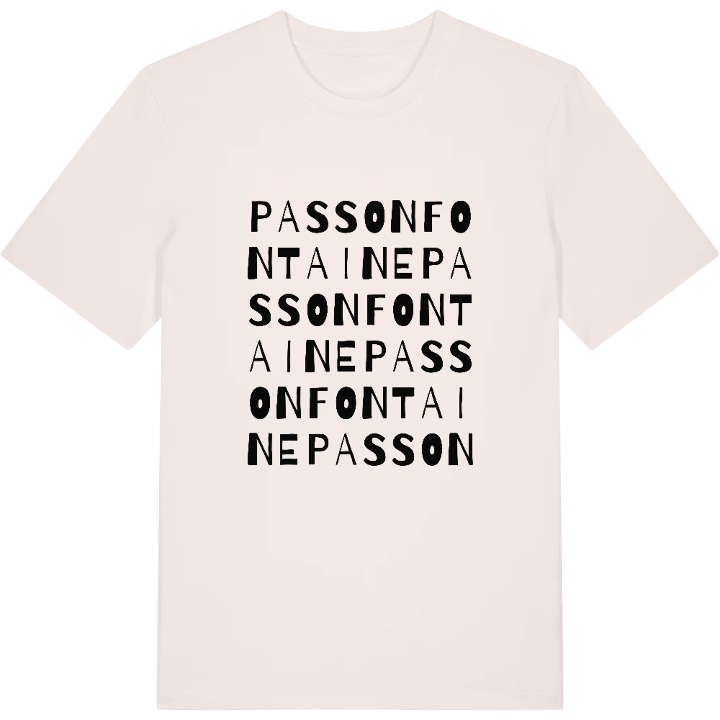 Passonfontaine ordlek t-shirt – t-shirt från PinShirt