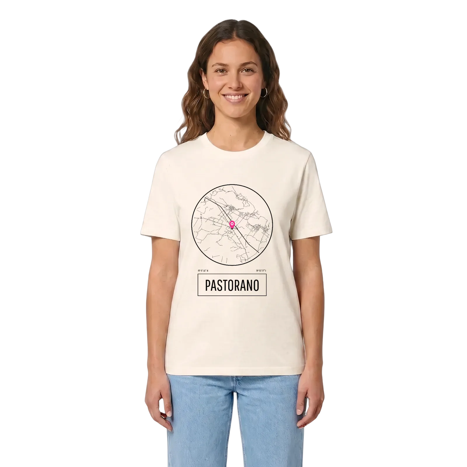 Pastorano t-shirt – Vintage White, i miljö