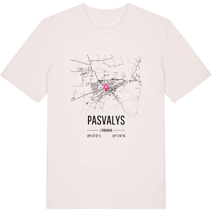 Pasvalys karta t-shirt – t-shirt från PinShirt