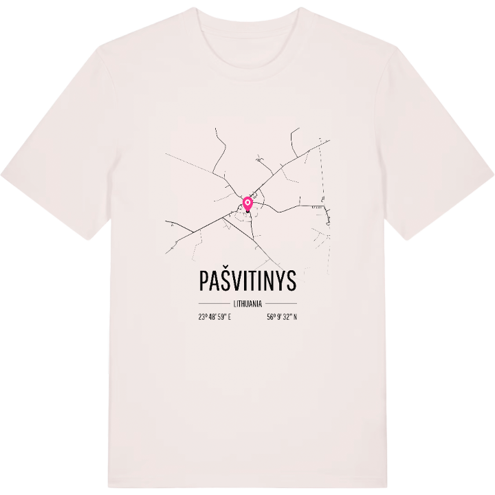 Pašvitinys karta t-shirt – t-shirt från PinShirt