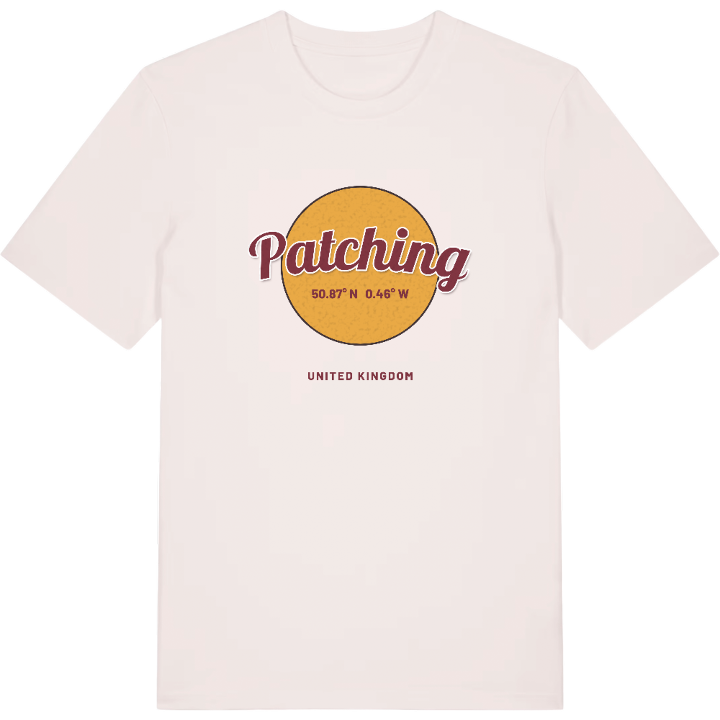 Patching cirkel t-shirt – t-shirt från PinShirt