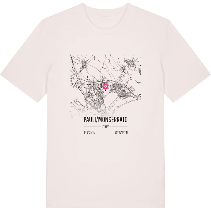Pauli/Monserrato karta t-shirt – t-shirt från PinShirt