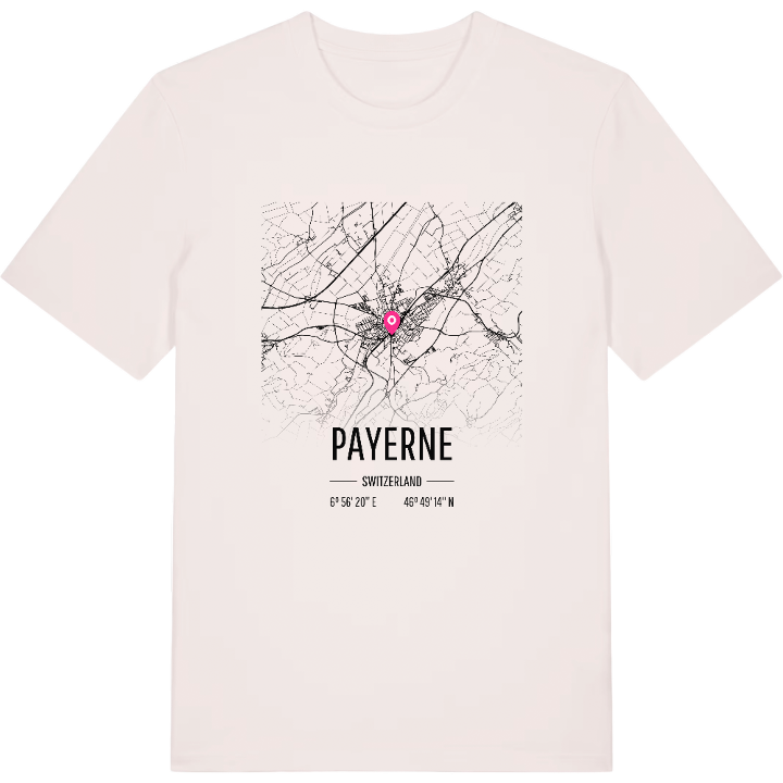 Payerne karta t-shirt – t-shirt från PinShirt
