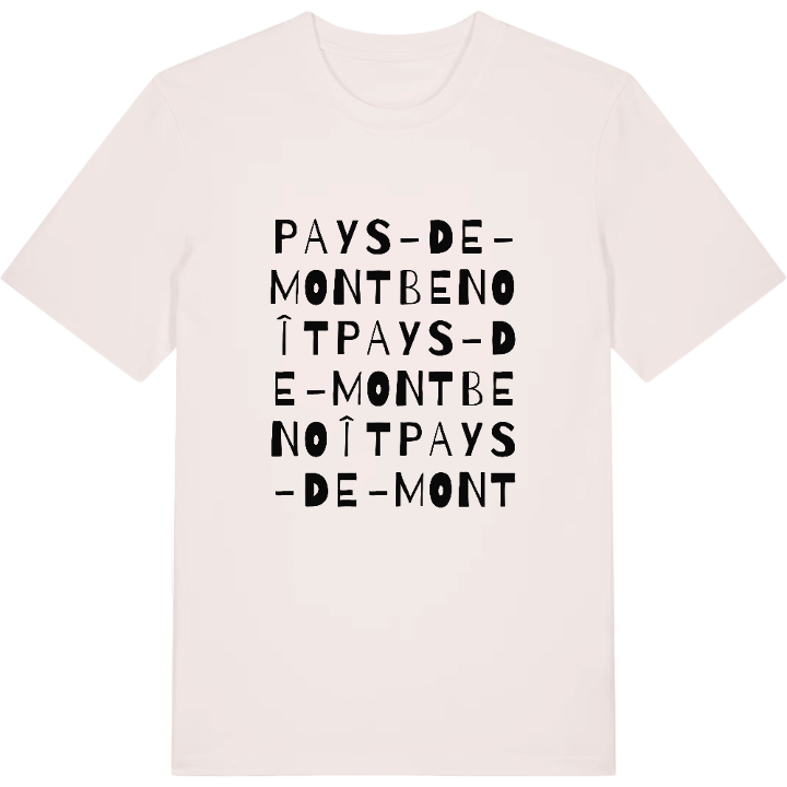 Pays-de-Montbenoît ordlek t-shirt – t-shirt från PinShirt