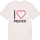 Jag älskar Pęcice t-shirt stort tryck