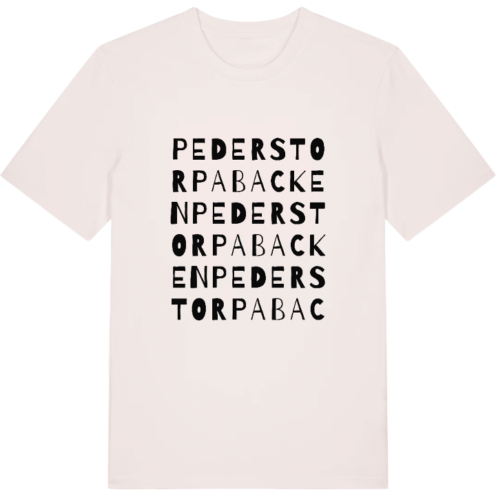 Pederstorpabacken ordlek t-shirt – t-shirt från PinShirt