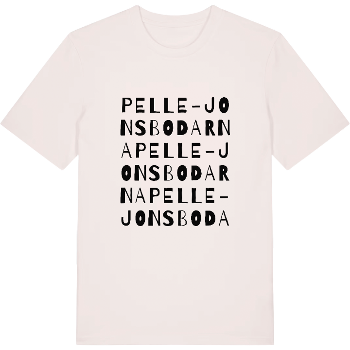 Pelle-Jonsbodarna ordlek t-shirt – t-shirt från PinShirt