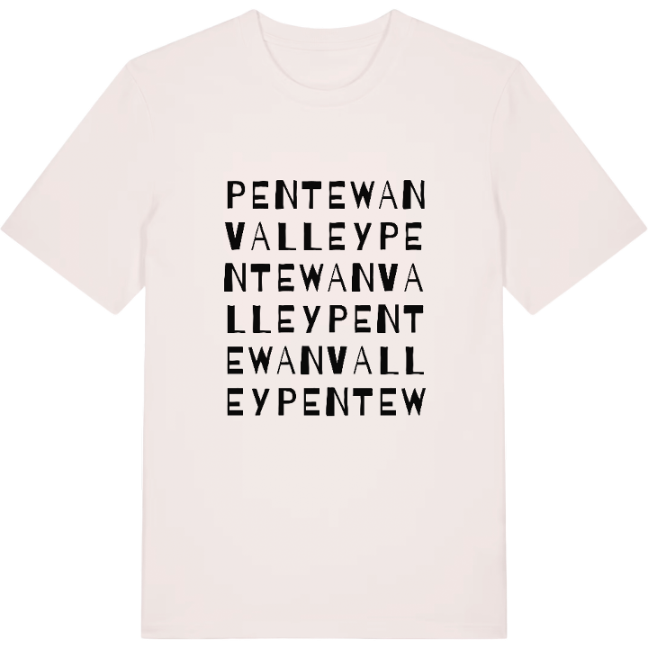 Pentewan Valley ordlek t-shirt – t-shirt från PinShirt