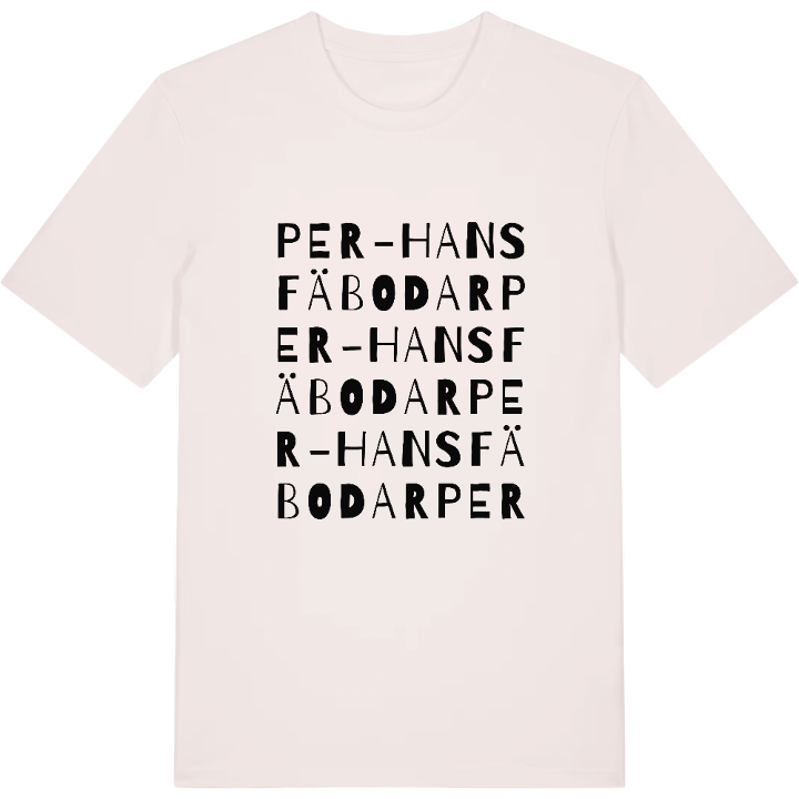 Per-Hans fäbodar ordlek t-shirt – t-shirt från PinShirt