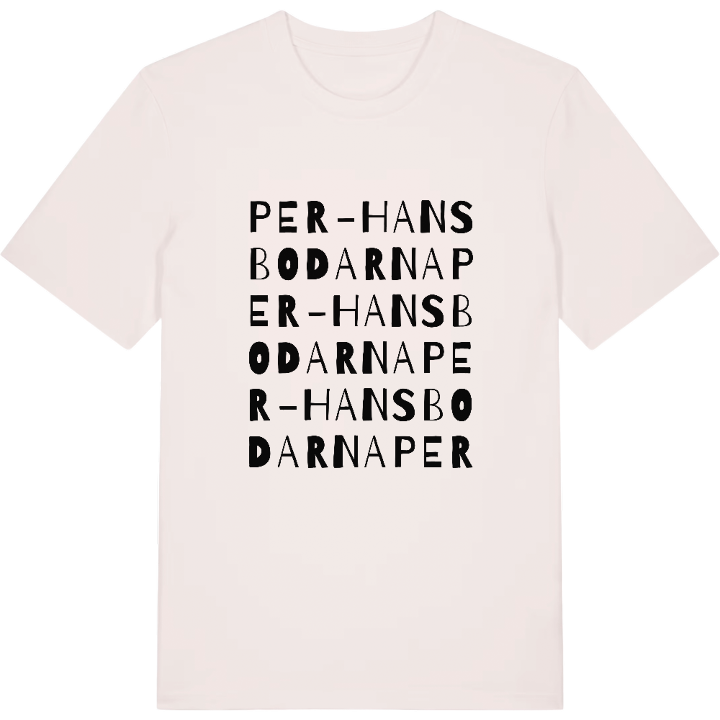 Per-Hansbodarna ordlek t-shirt – t-shirt från PinShirt