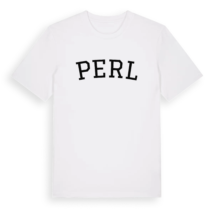 Perl böjd t-shirt – t-shirt från PinShirt