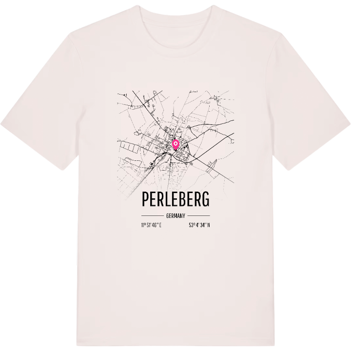 Perleberg karta t-shirt – t-shirt från PinShirt