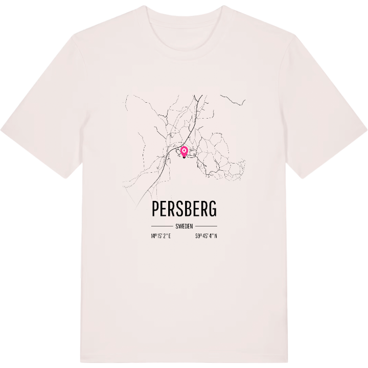 Persberg karta t-shirt – t-shirt från PinShirt