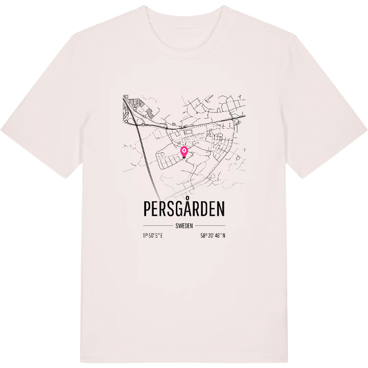 Persgården karta t-shirt – t-shirt från PinShirt
