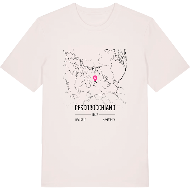 Pescorocchiano karta t-shirt – t-shirt från PinShirt