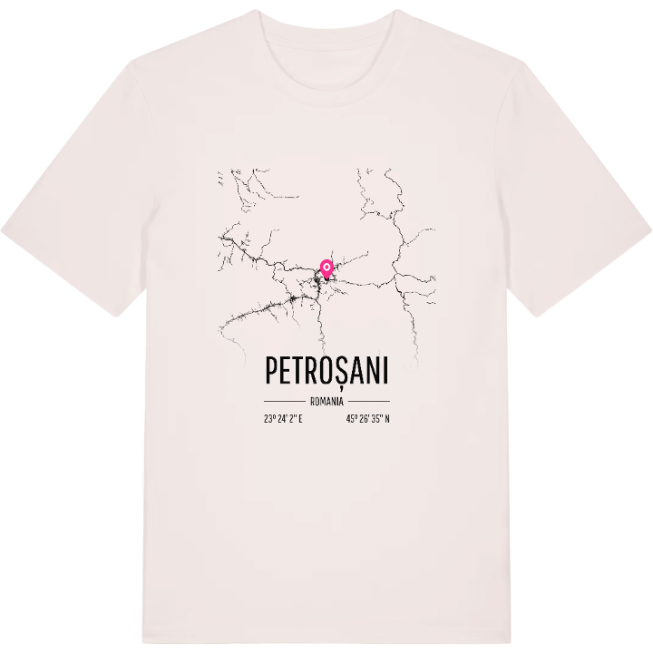 Petroșani karta t-shirt – t-shirt från PinShirt