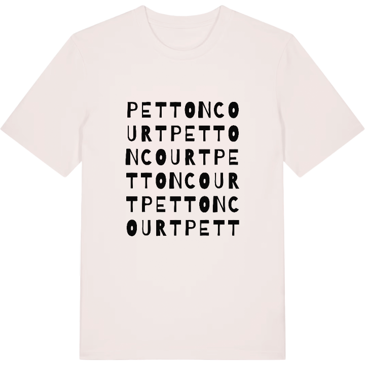 Pettoncourt ordlek t-shirt – t-shirt från PinShirt