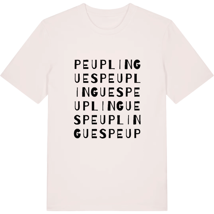 Peuplingues ordlek t-shirt – t-shirt från PinShirt